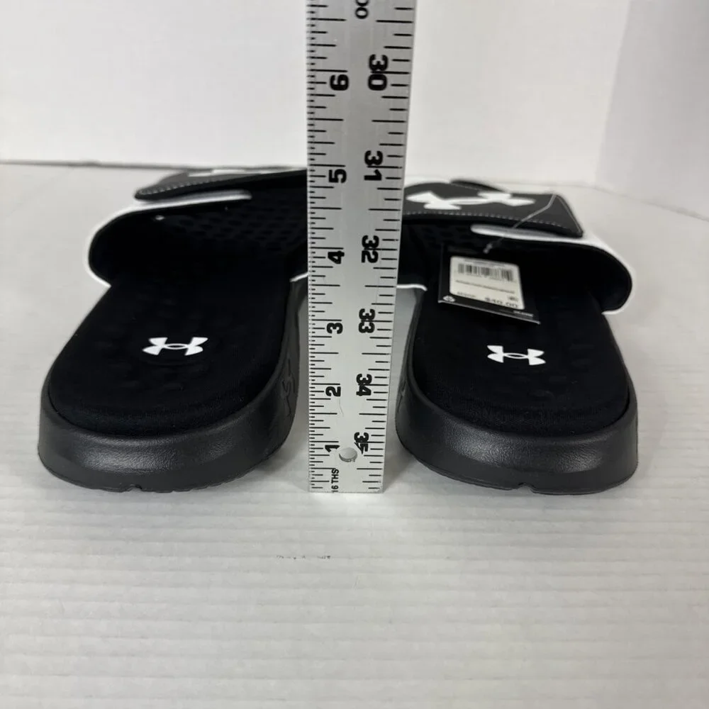 Under Armour Men's US 17 Ignite Pro Slide Sandals‎ White/Black NWOB 9428